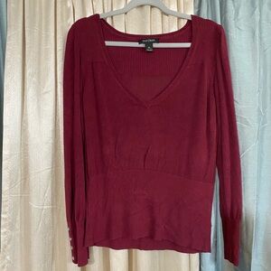 Burgundy Sweater by White House|Black Market